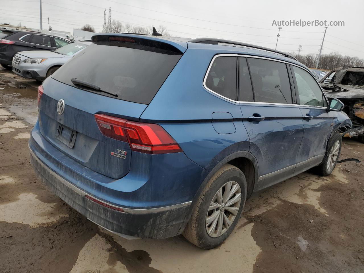 2018 Volkswagen Tiguan Se Black vin: 3VV2B7AX3JM031735