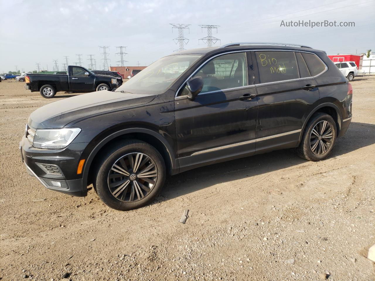 2018 Volkswagen Tiguan Se Black vin: 3VV2B7AX3JM066310