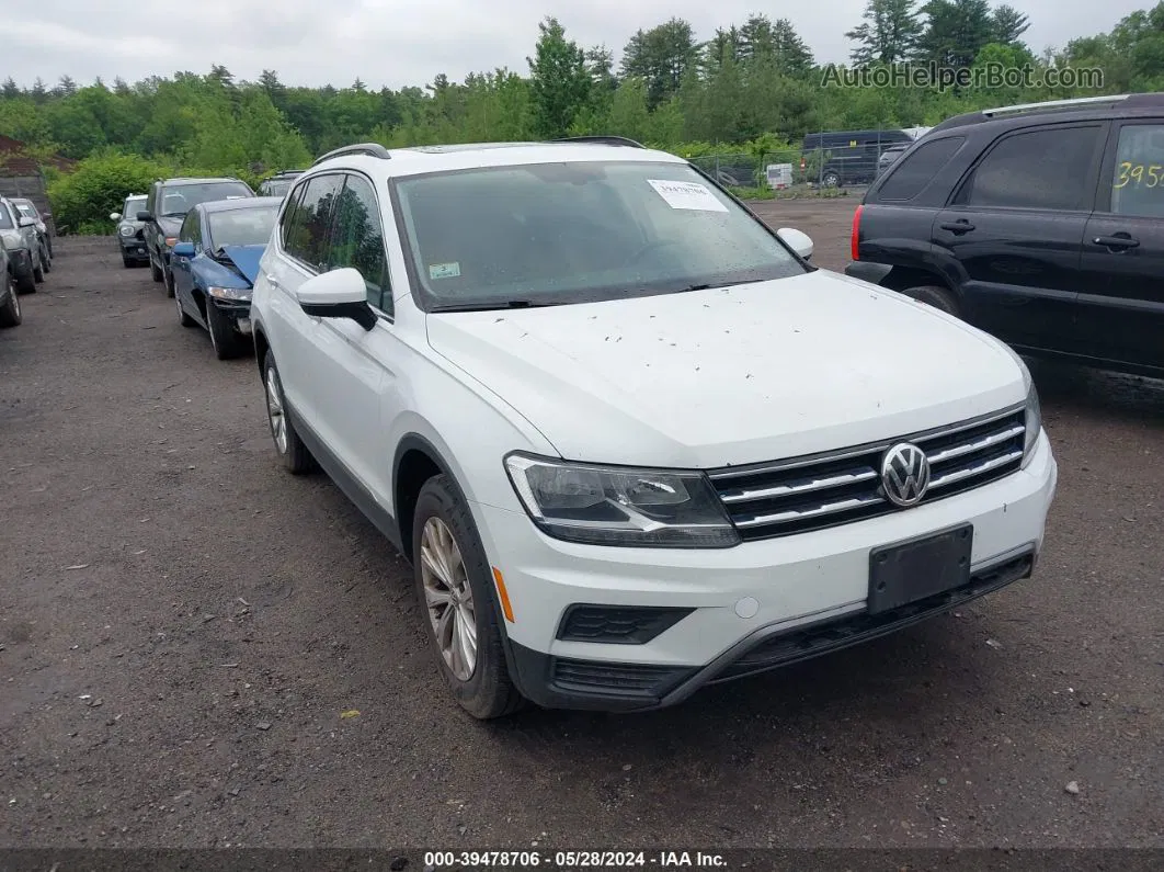 2018 Volkswagen Tiguan 2.0t Se/2.0t Sel White vin: 3VV2B7AX3JM122603