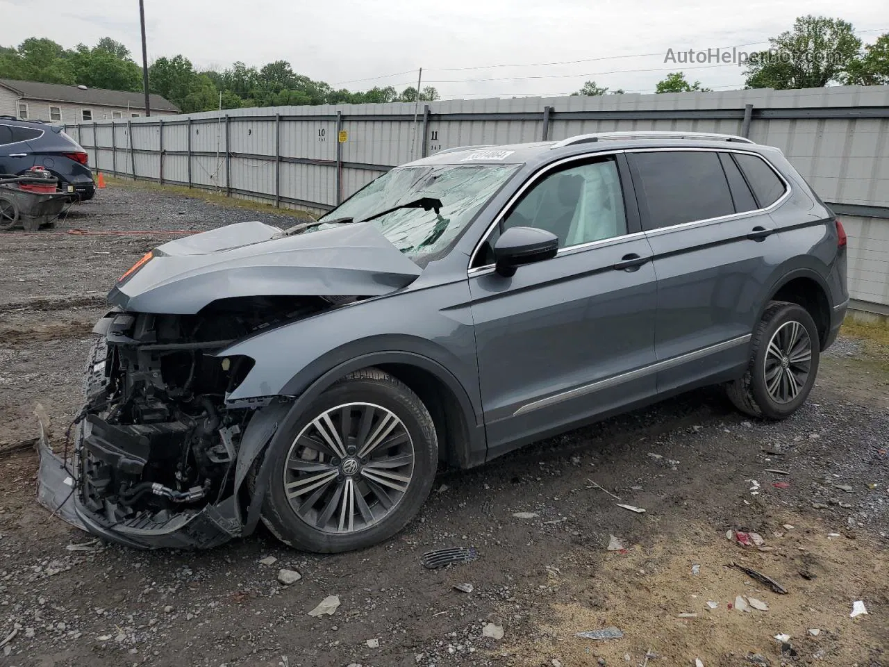 2018 Volkswagen Tiguan Se Серый vin: 3VV2B7AX3JM145184