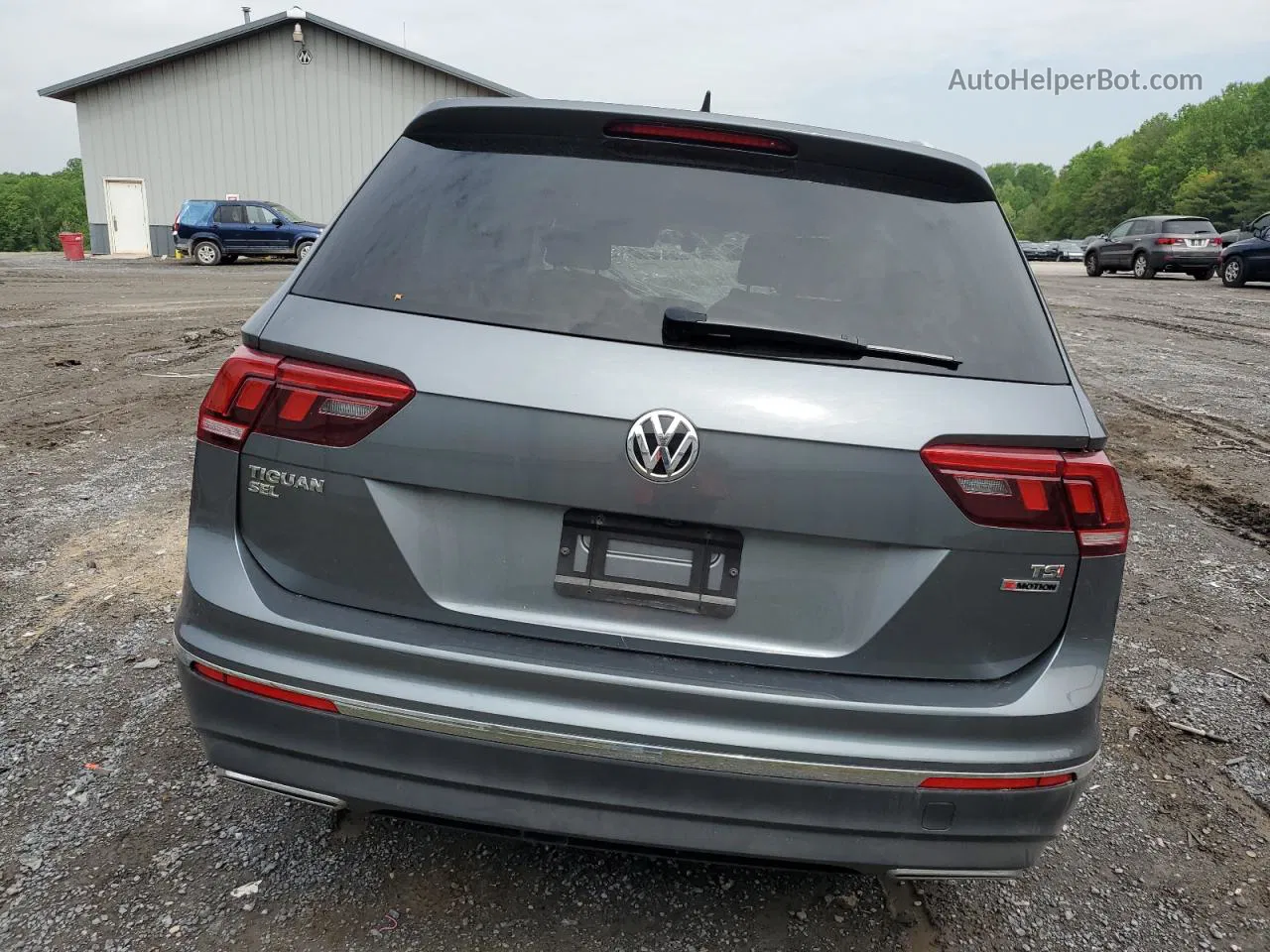 2018 Volkswagen Tiguan Se Серый vin: 3VV2B7AX3JM145184