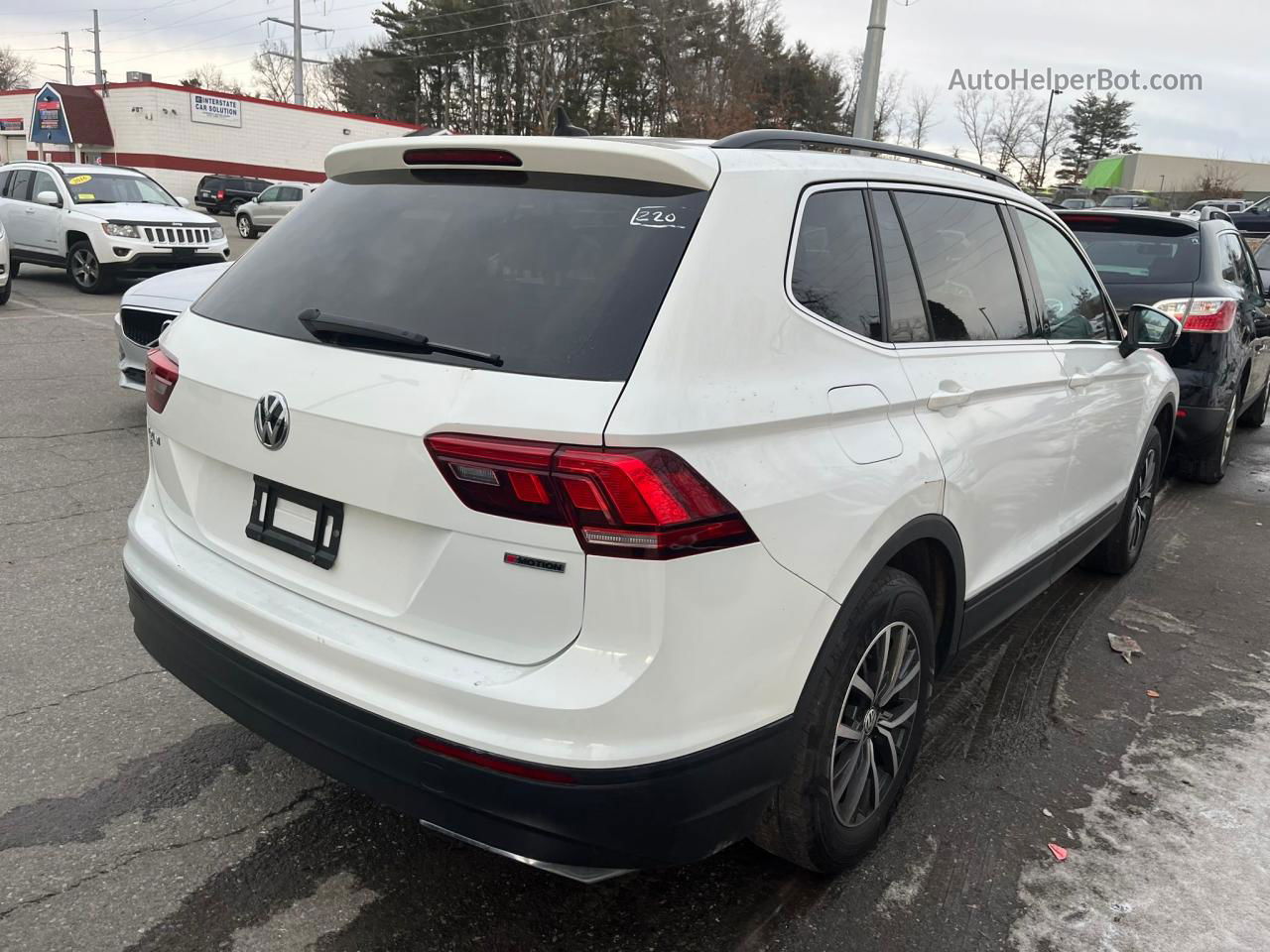 2019 Volkswagen Tiguan Se Белый vin: 3VV2B7AX3KM009414