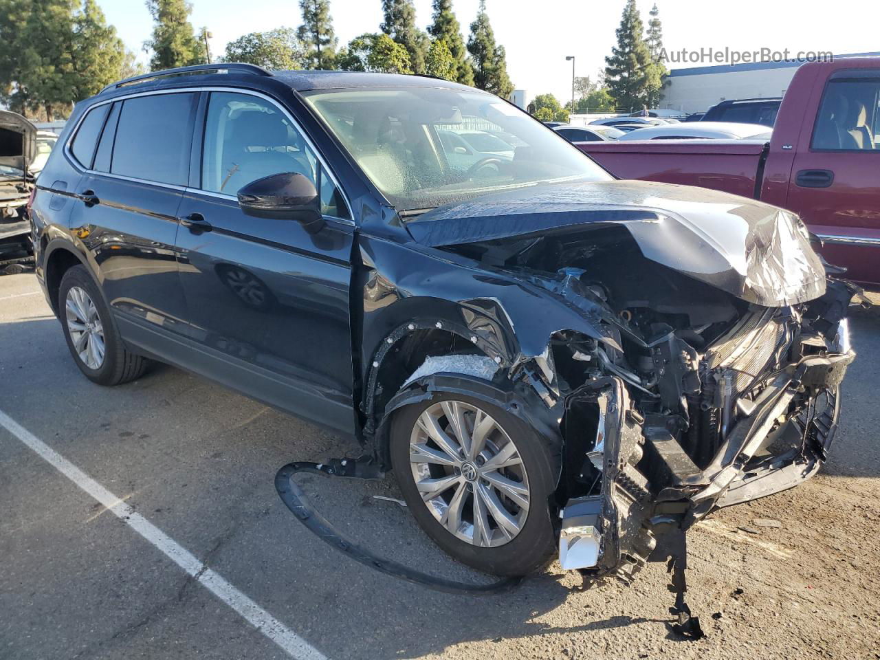 2019 Volkswagen Tiguan Se Black vin: 3VV2B7AX3KM040257