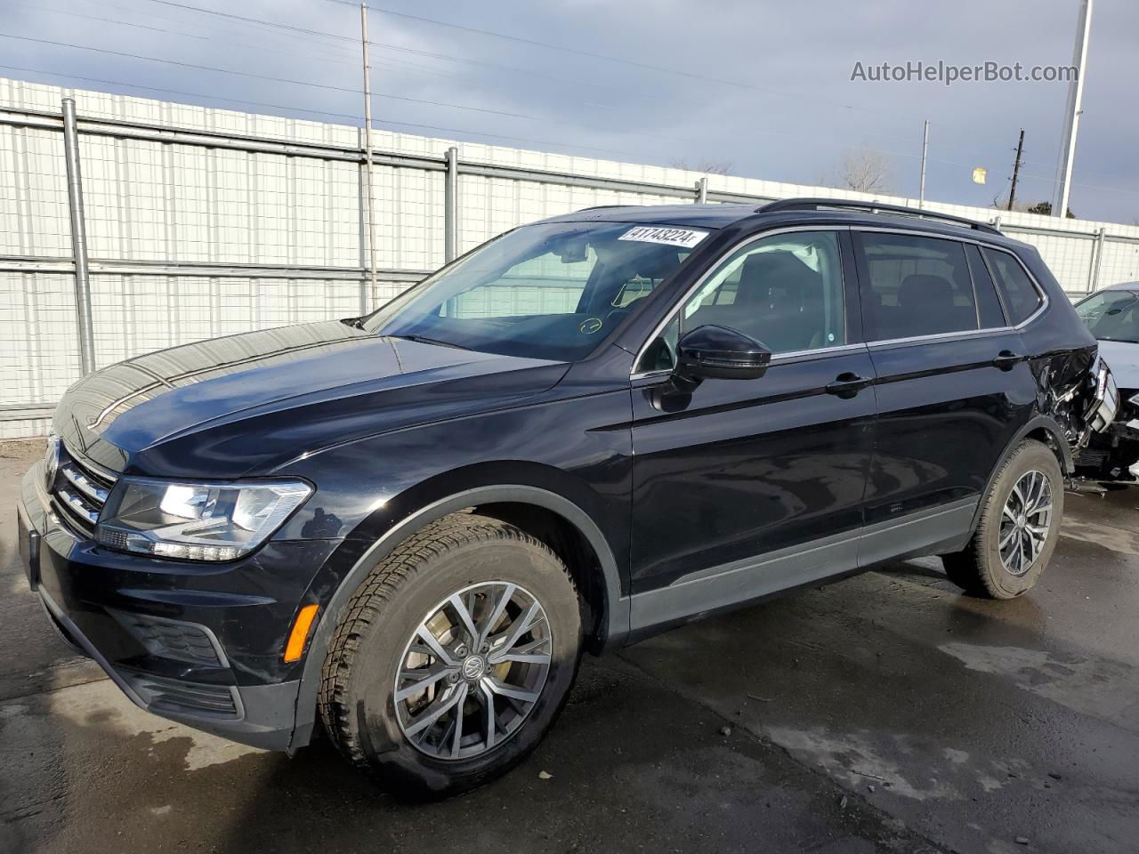 2019 Volkswagen Tiguan Se Черный vin: 3VV2B7AX3KM067023