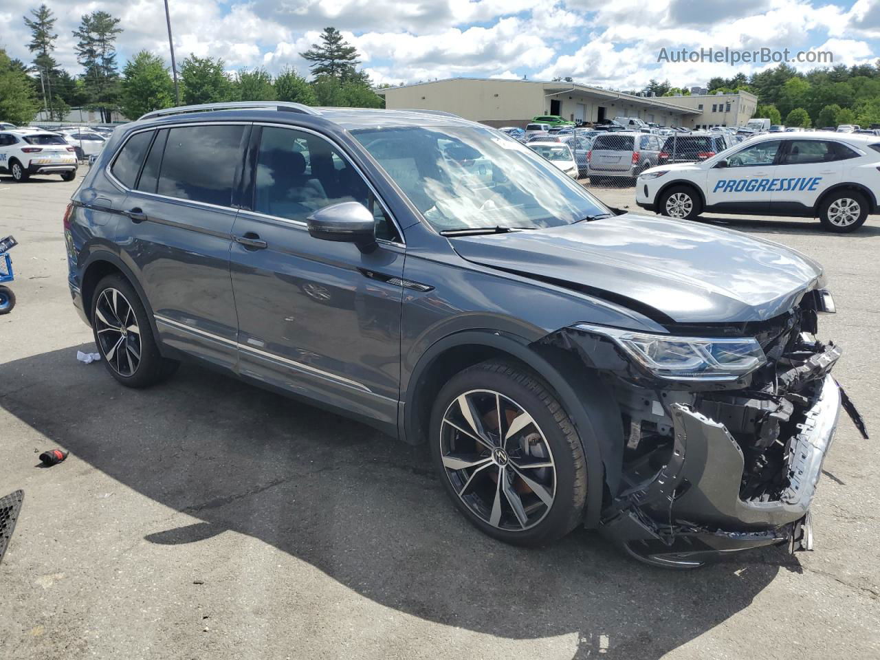 2019 Volkswagen Tiguan Se Gray vin: 3VV2B7AX3KM081746