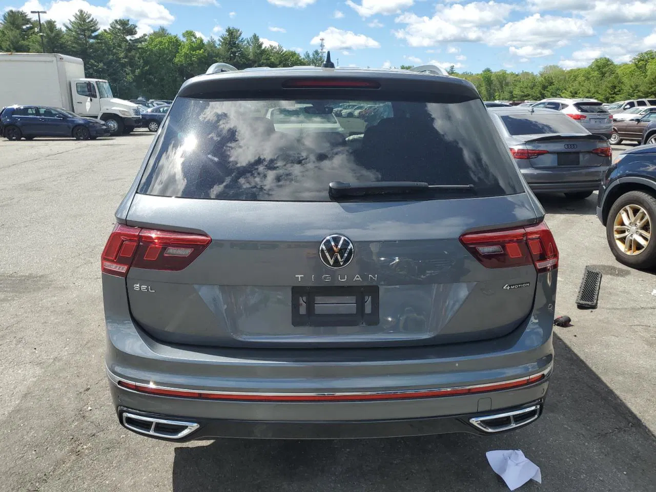 2019 Volkswagen Tiguan Se Gray vin: 3VV2B7AX3KM081746