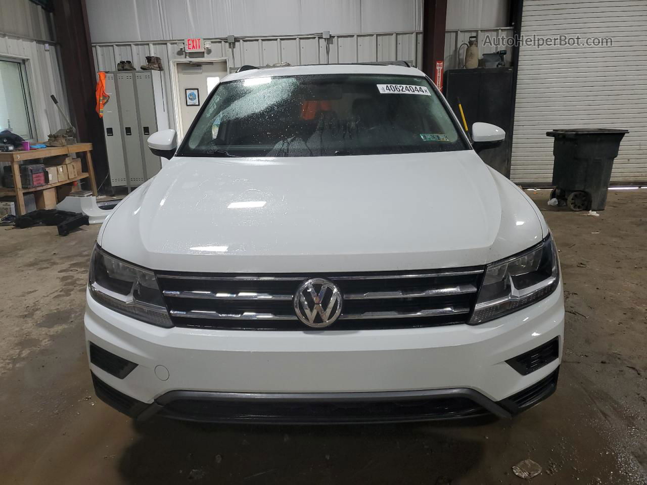 2019 Volkswagen Tiguan Se White vin: 3VV2B7AX3KM187923