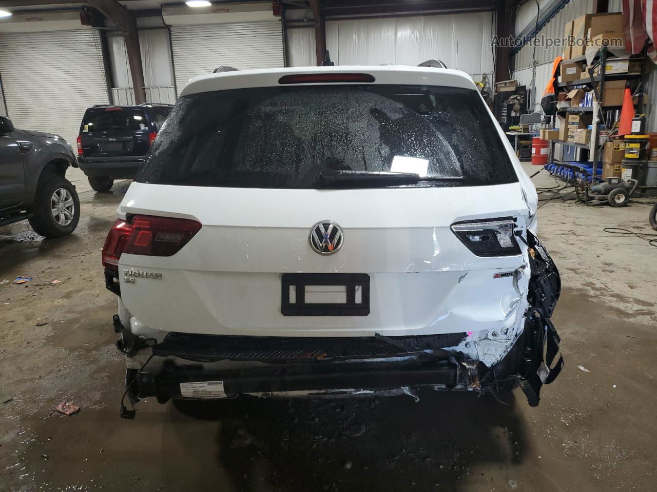 2019 Volkswagen Tiguan Se White vin: 3VV2B7AX3KM187923