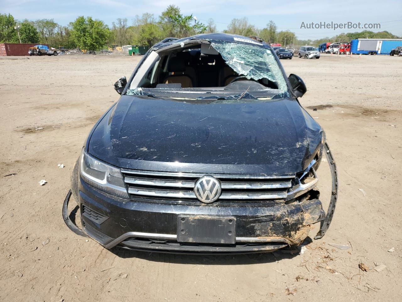 2019 Volkswagen Tiguan Se Черный vin: 3VV2B7AX3KM198677