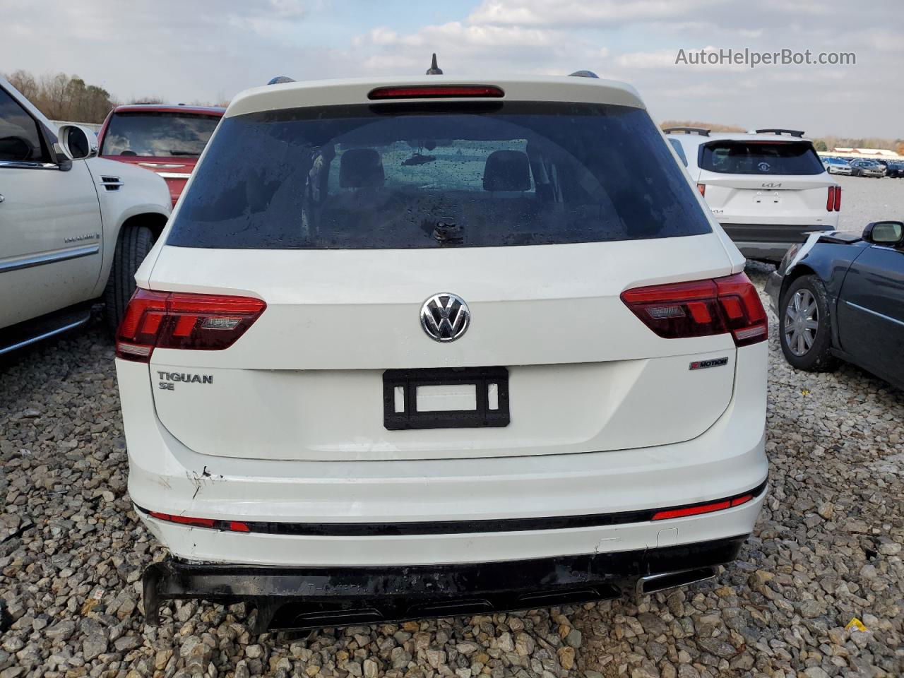 2021 Volkswagen Tiguan Se White vin: 3VV2B7AX3MM021484