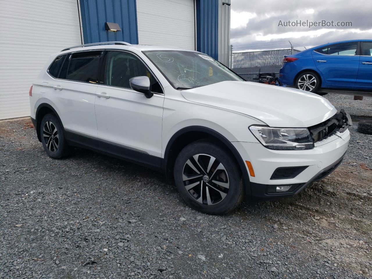 2021 Volkswagen Tiguan Se White vin: 3VV2B7AX3MM054503