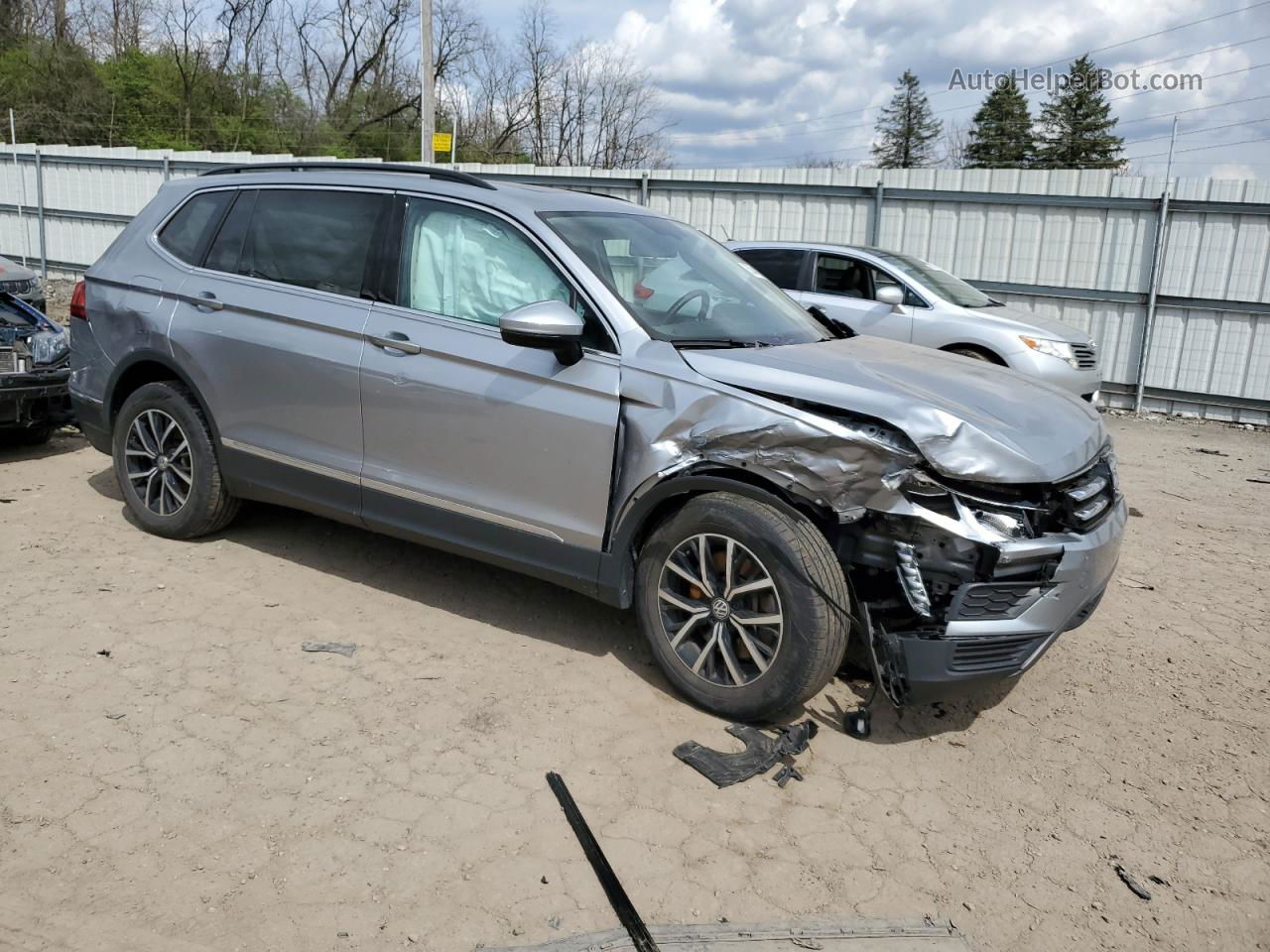 2021 Volkswagen Tiguan Se Серебряный vin: 3VV2B7AX3MM110987