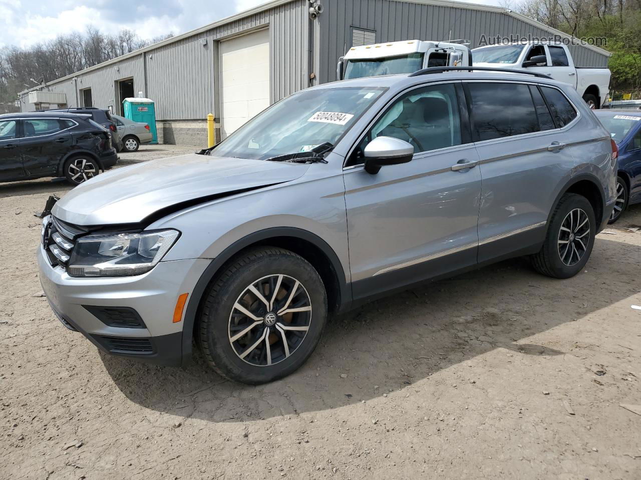 2021 Volkswagen Tiguan Se Silver vin: 3VV2B7AX3MM110987