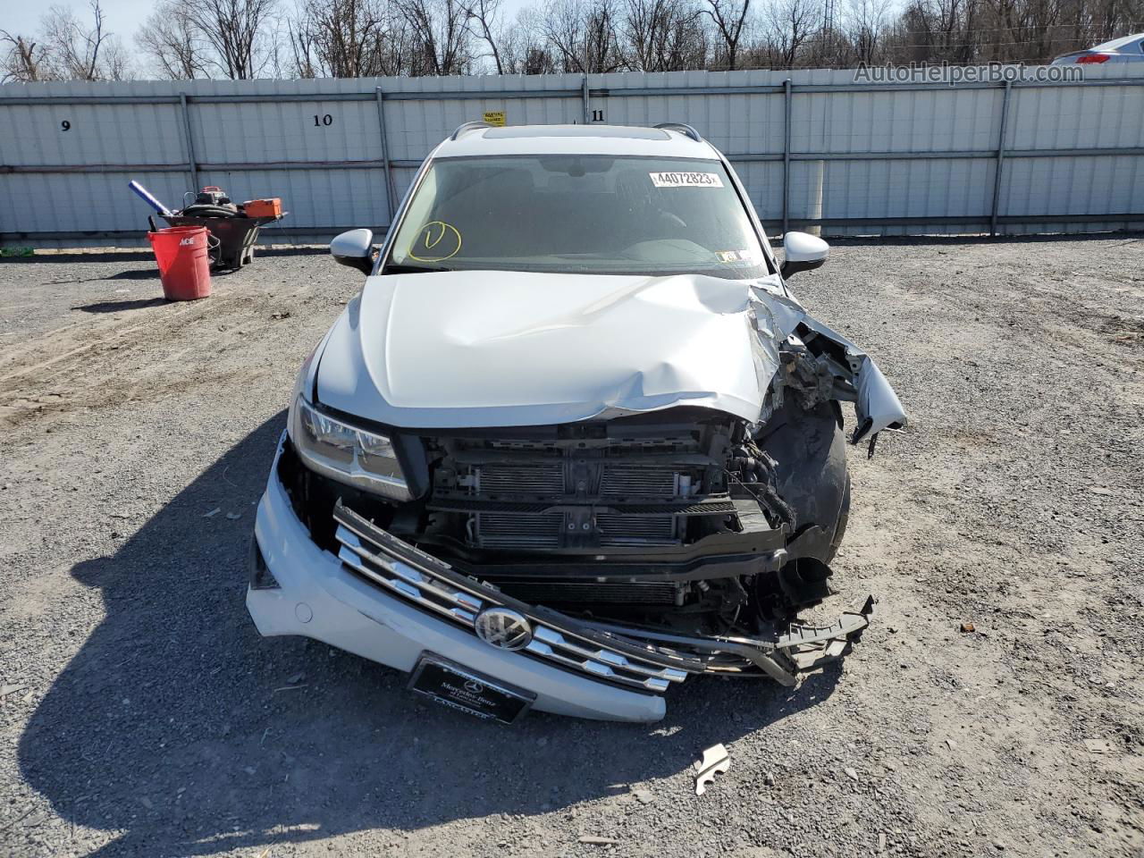 2018 Volkswagen Tiguan Se White vin: 3VV2B7AX4JM013339