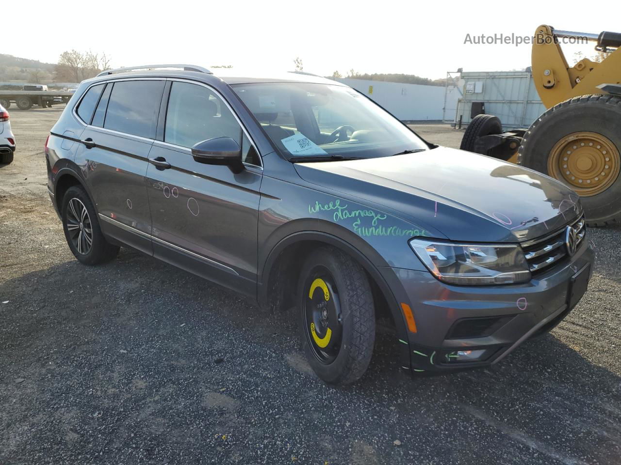 2018 Volkswagen Tiguan Se Серый vin: 3VV2B7AX4JM088400