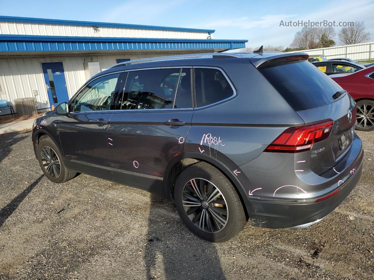 2018 Volkswagen Tiguan Se Серый vin: 3VV2B7AX4JM088400