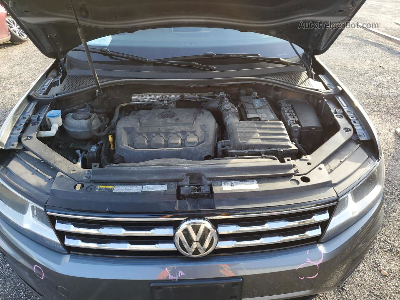 2018 Volkswagen Tiguan Se Серый vin: 3VV2B7AX4JM088400