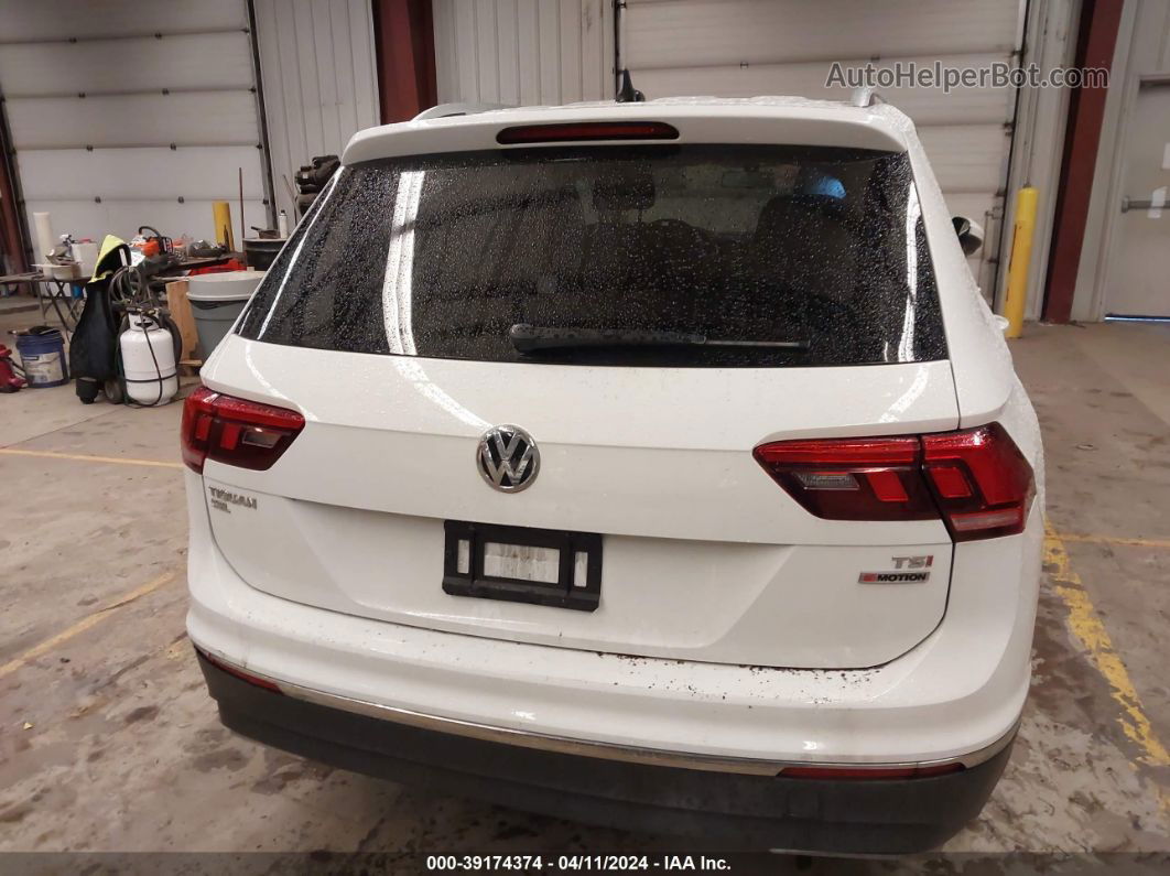 2018 Volkswagen Tiguan 2.0t Se/2.0t Sel White vin: 3VV2B7AX4JM156842