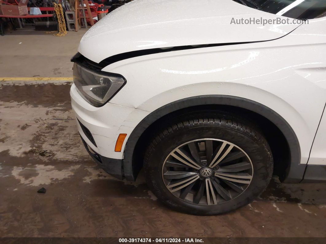 2018 Volkswagen Tiguan 2.0t Se/2.0t Sel White vin: 3VV2B7AX4JM156842