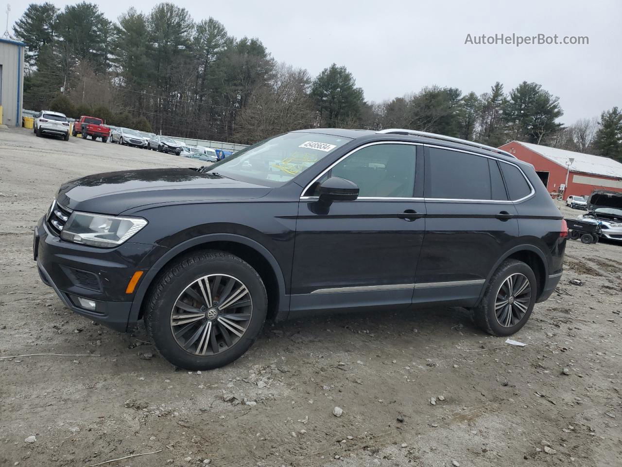 2018 Volkswagen Tiguan Se Черный vin: 3VV2B7AX4JM184446