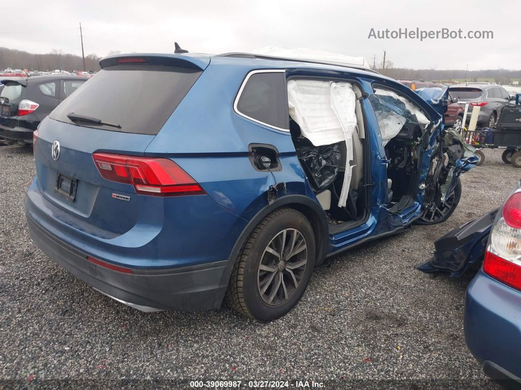 2019 Volkswagen Tiguan 2.0t Se/2.0t Sel/2.0t Sel R-line/2.0t Sel R-line Black Blue vin: 3VV2B7AX4KM011107