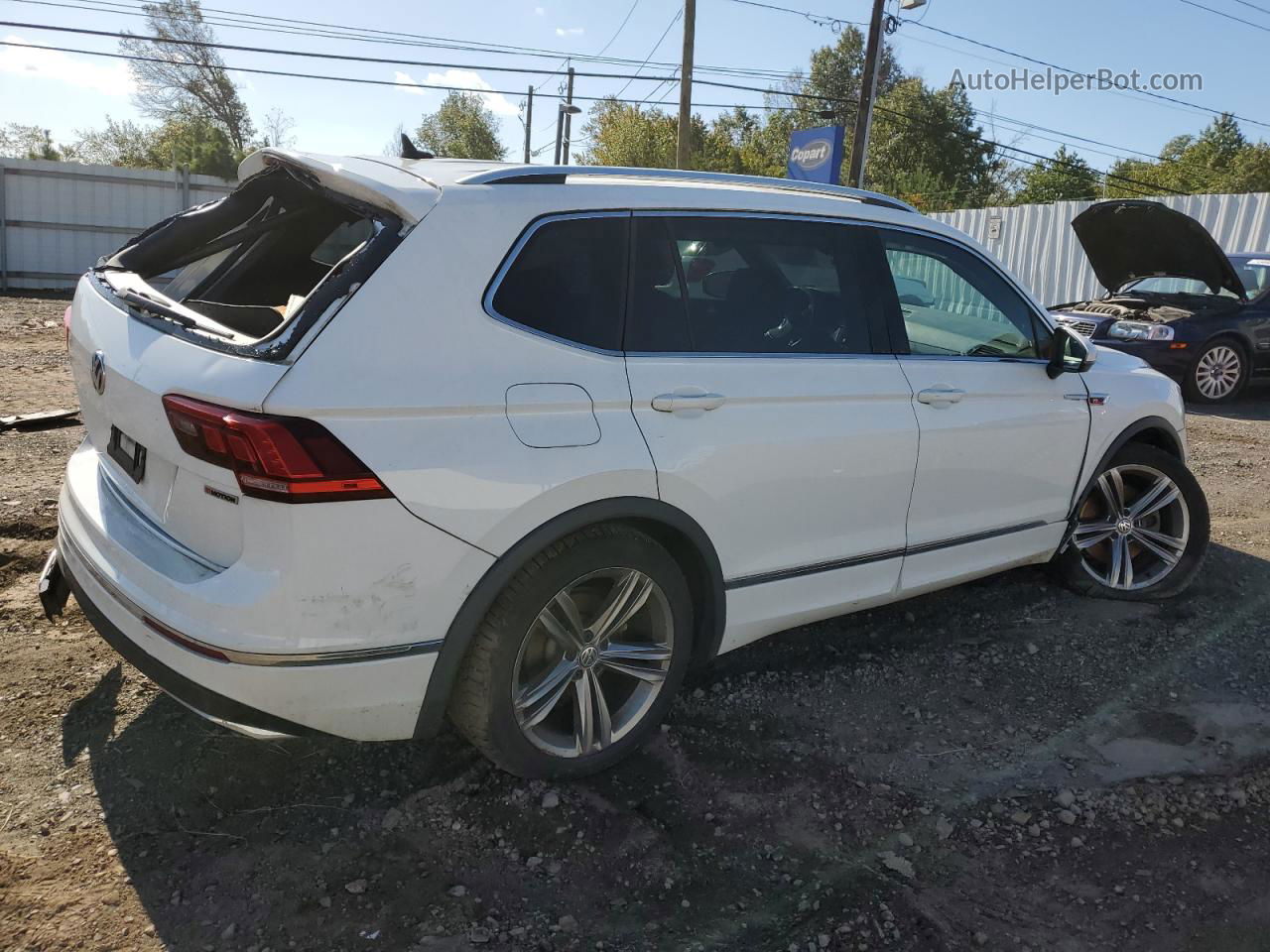 2019 Volkswagen Tiguan Se White vin: 3VV2B7AX4KM067371