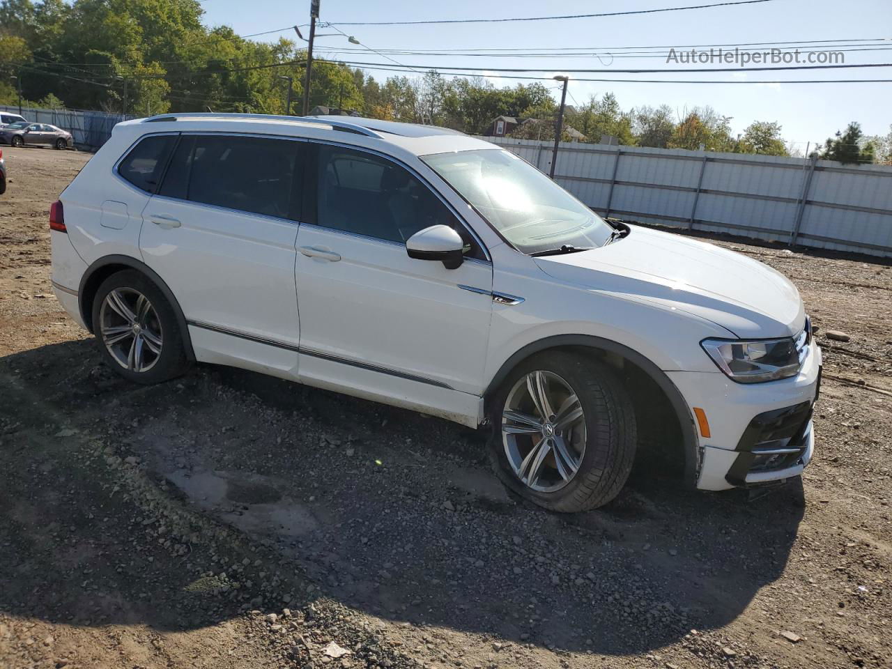 2019 Volkswagen Tiguan Se White vin: 3VV2B7AX4KM067371