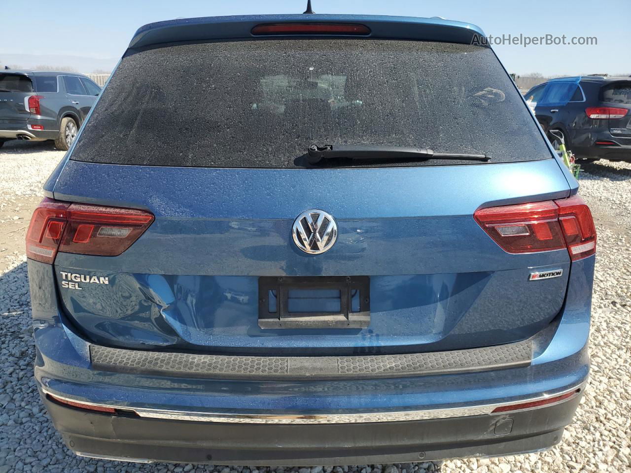 2019 Volkswagen Tiguan Se Blue vin: 3VV2B7AX4KM075387