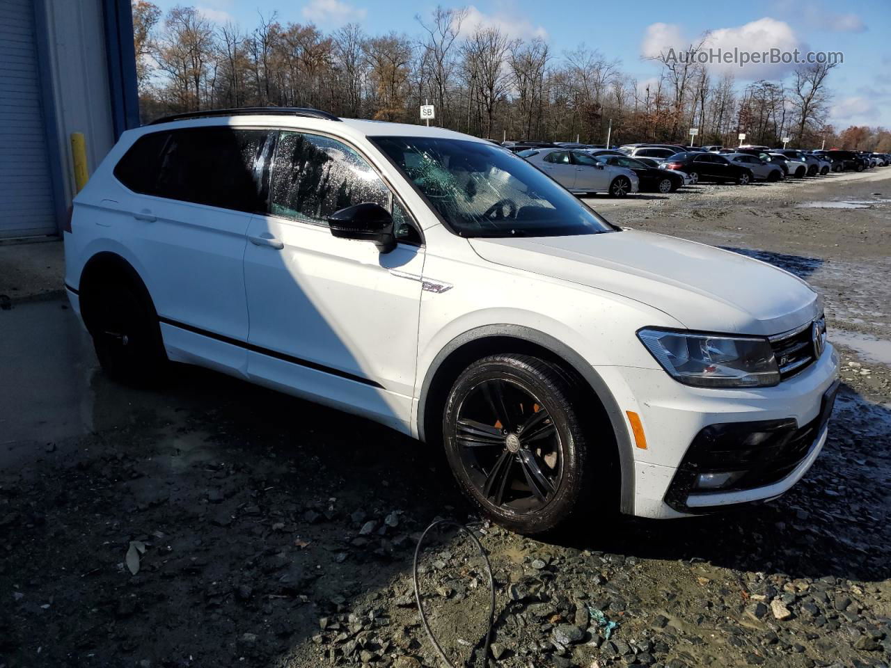 2019 Volkswagen Tiguan Se White vin: 3VV2B7AX4KM097650