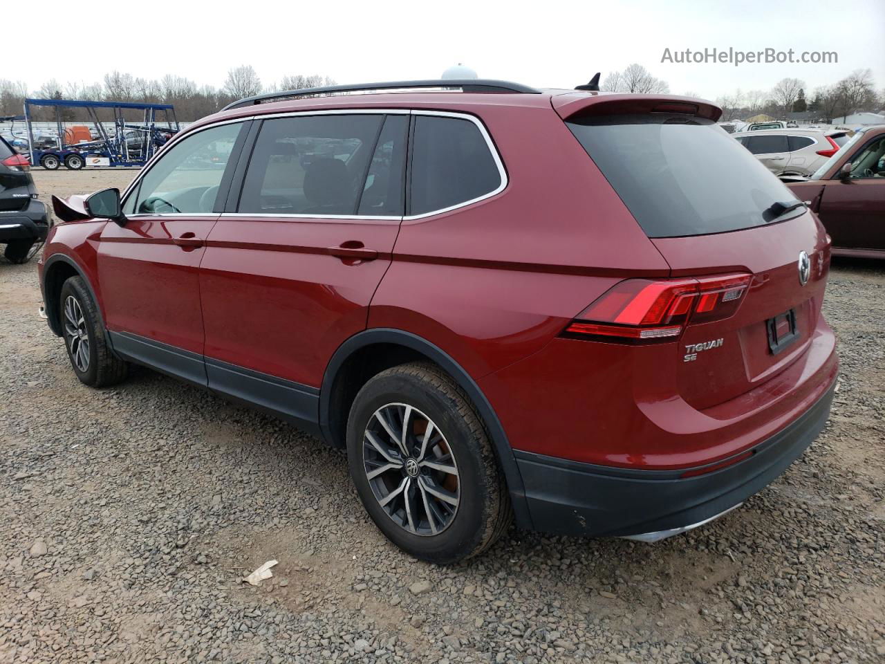 2019 Volkswagen Tiguan Se Burgundy vin: 3VV2B7AX4KM125821