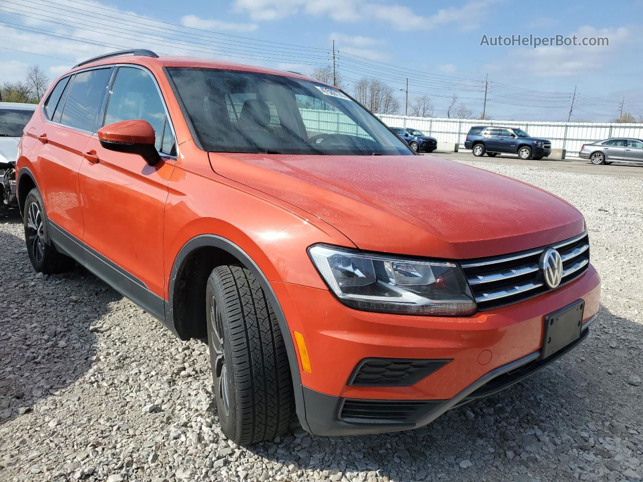 2019 Volkswagen Tiguan Se Orange vin: 3VV2B7AX4KM177644