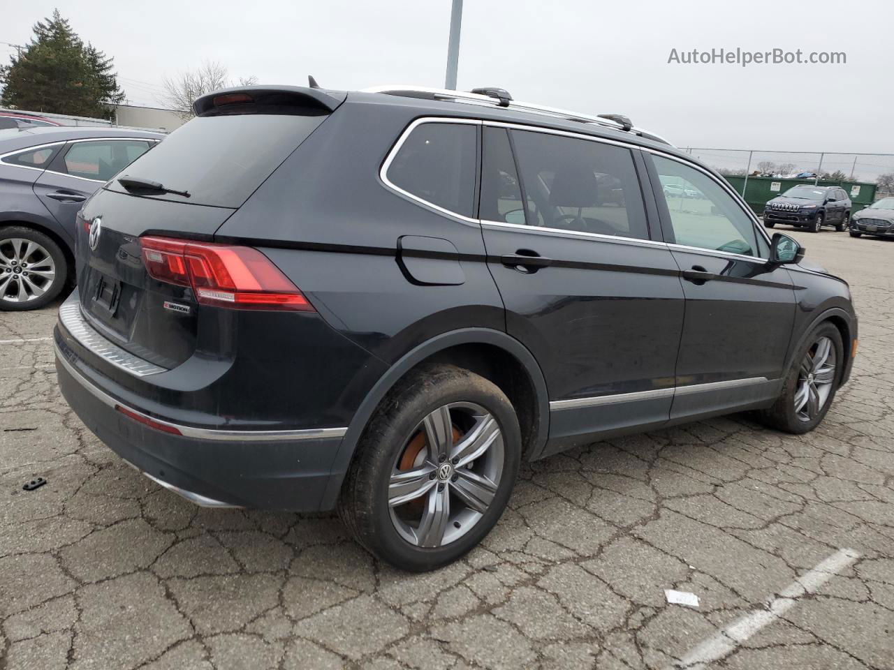 2021 Volkswagen Tiguan Se Черный vin: 3VV2B7AX4MM008307