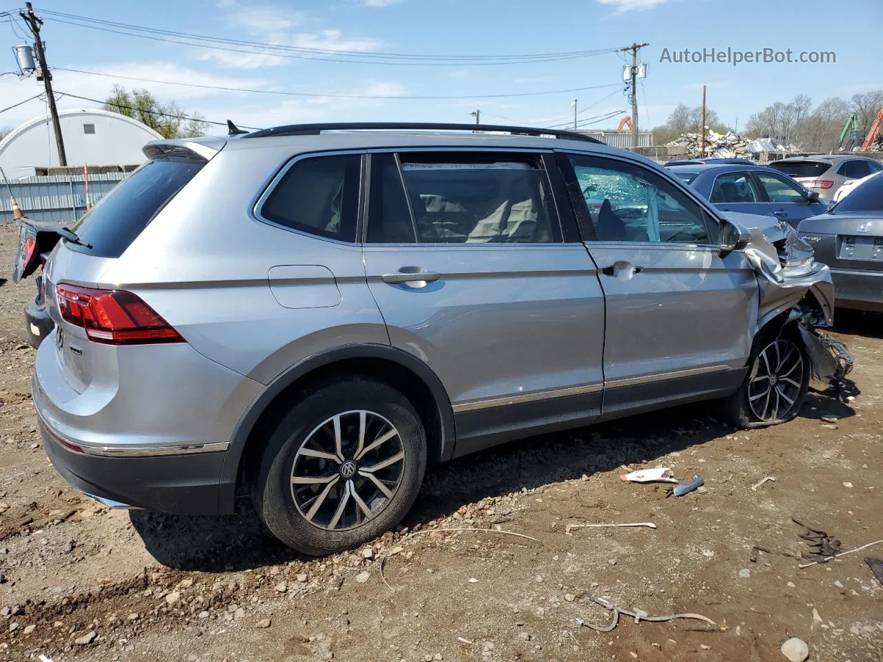 2021 Volkswagen Tiguan Se Silver vin: 3VV2B7AX4MM054512