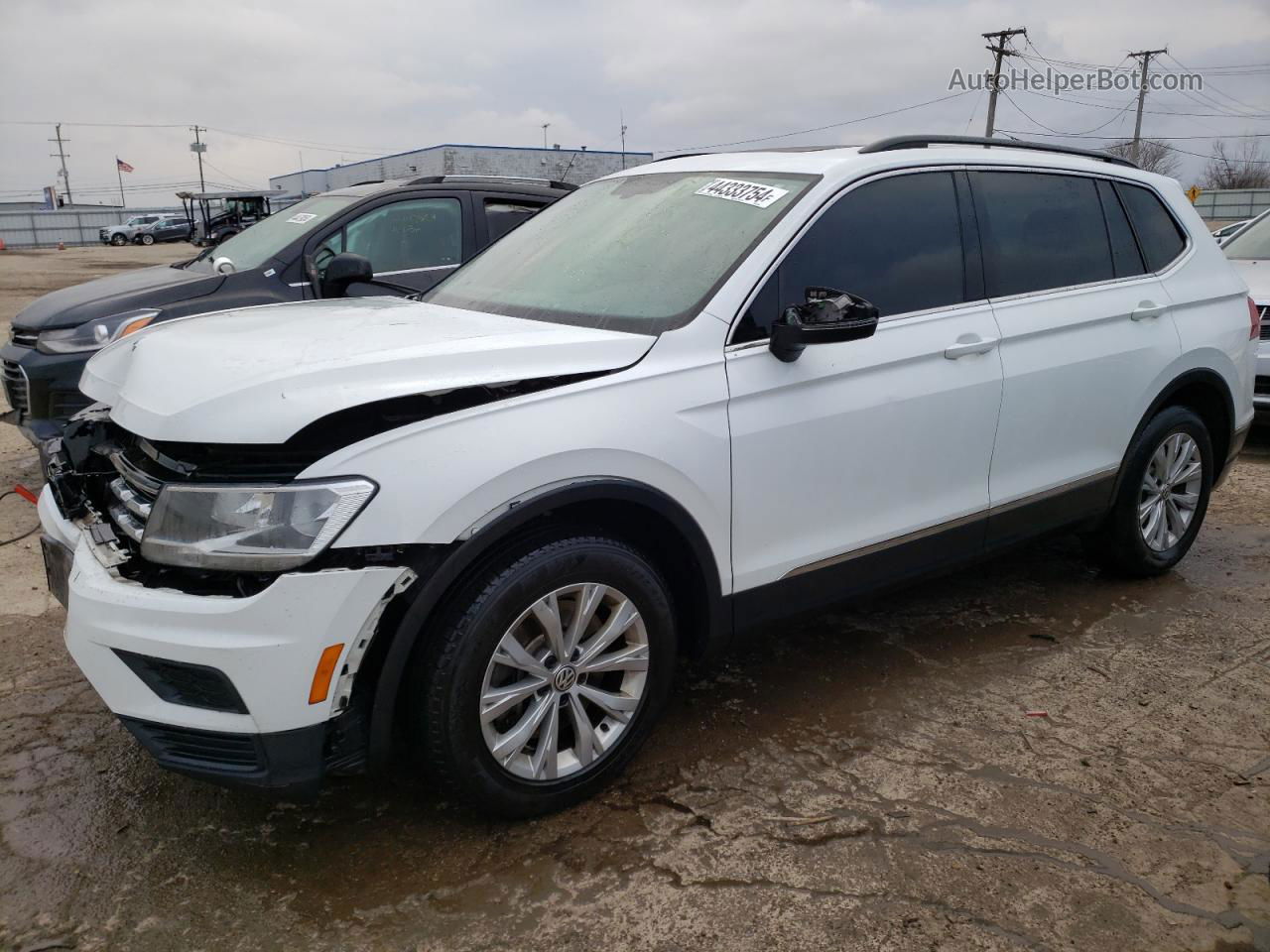 2018 Volkswagen Tiguan Se White vin: 3VV2B7AX5JM059133