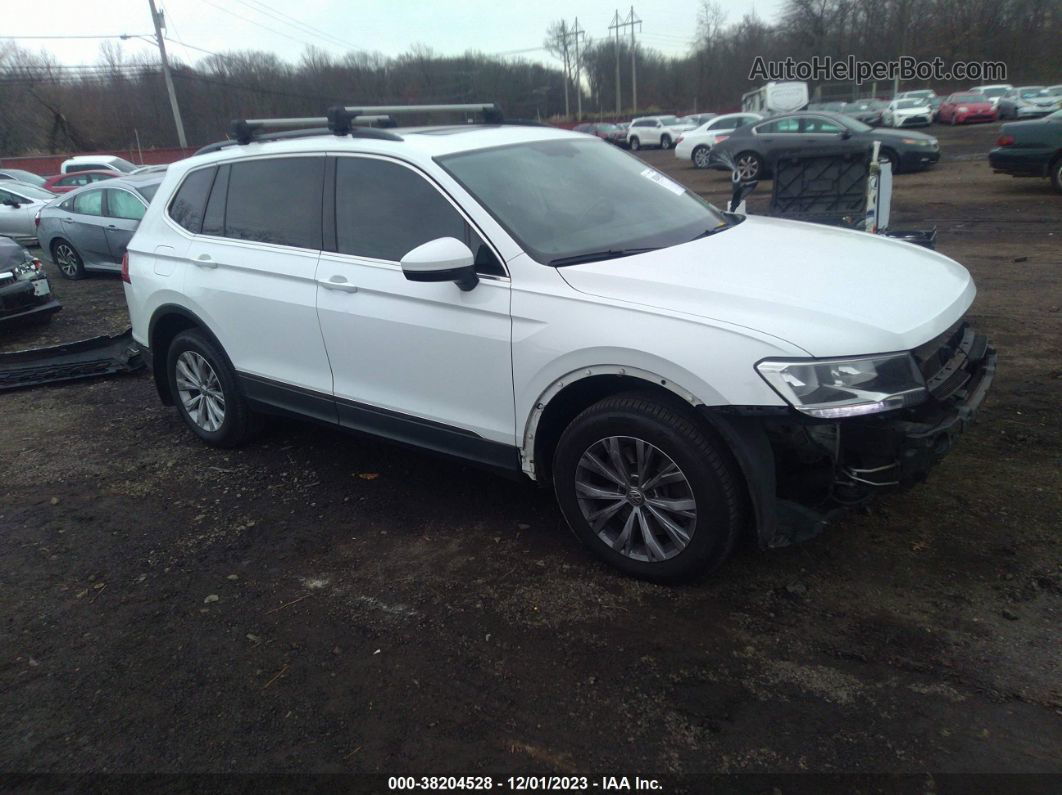 2018 Volkswagen Tiguan 2.0t Sel/2.0t Se White vin: 3VV2B7AX5JM139399