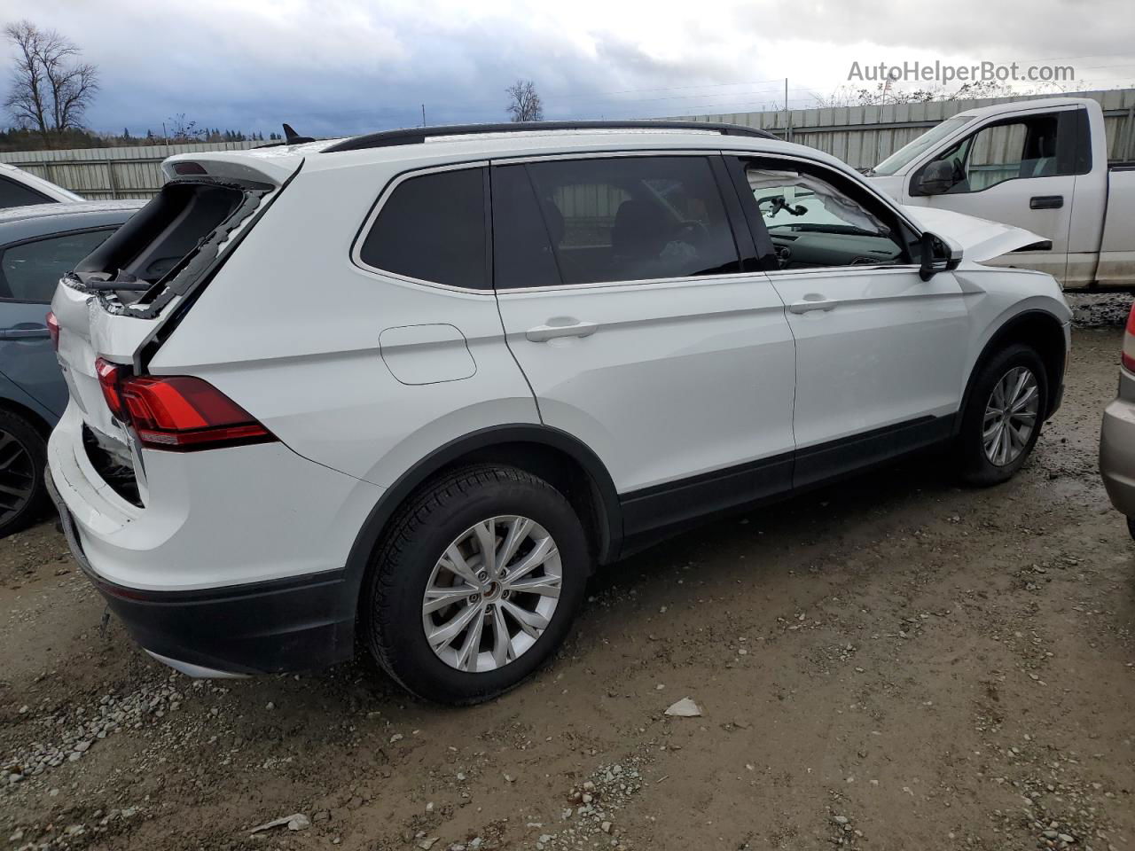 2019 Volkswagen Tiguan Se White vin: 3VV2B7AX5KM039708