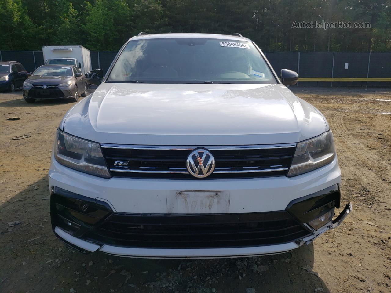 2019 Volkswagen Tiguan Se White vin: 3VV2B7AX5KM110891