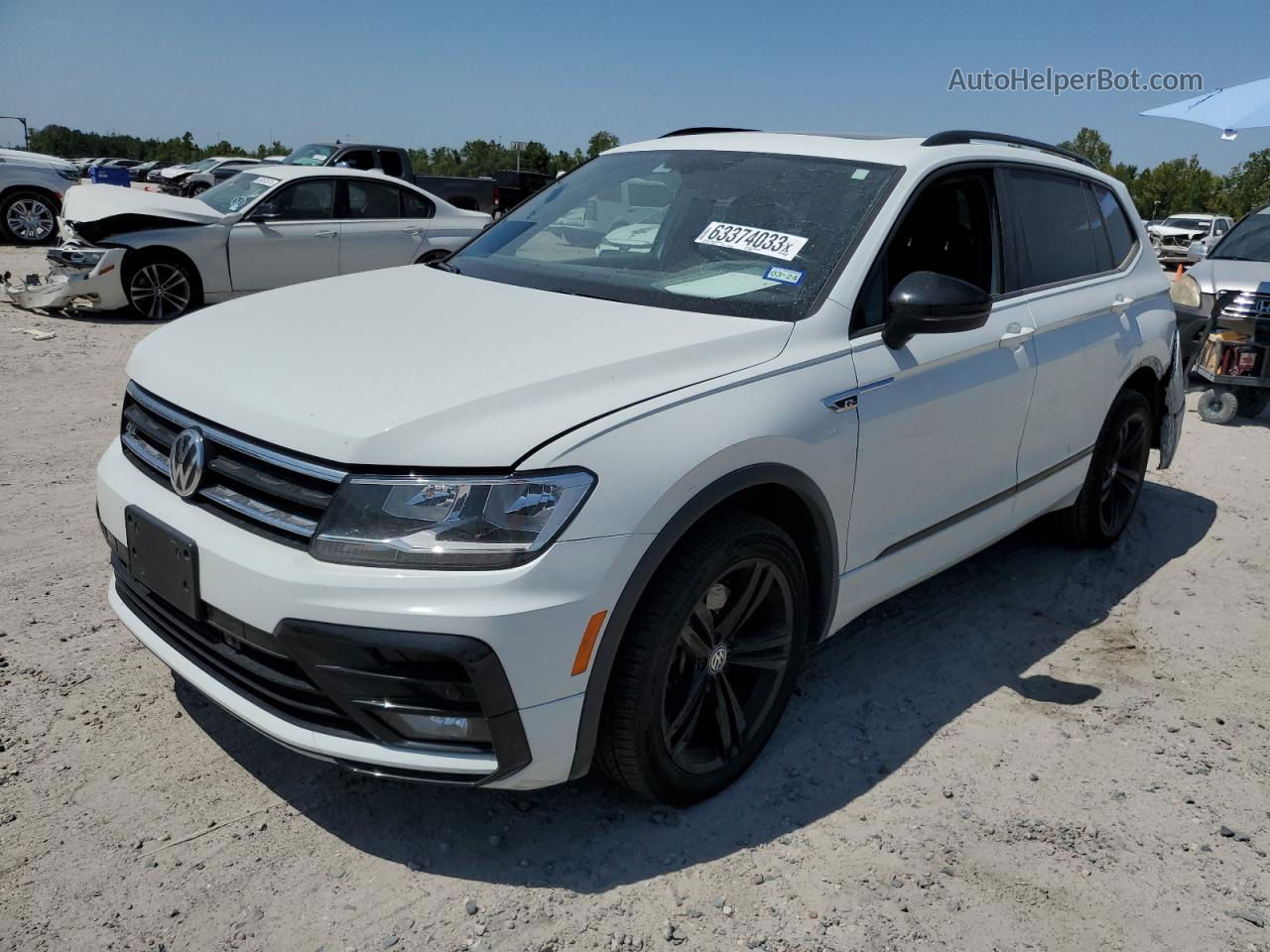 2019 Volkswagen Tiguan Se White vin: 3VV2B7AX5KM120191