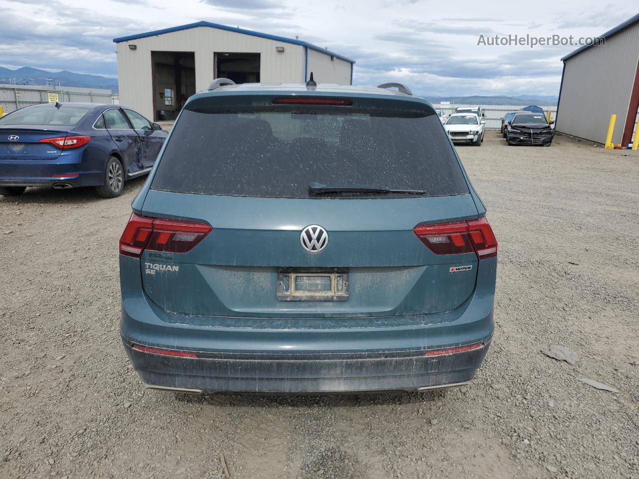 2019 Volkswagen Tiguan Se Blue vin: 3VV2B7AX5KM159847