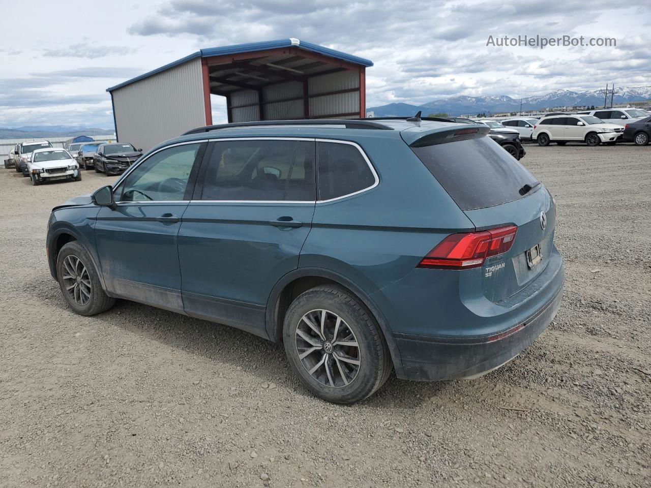 2019 Volkswagen Tiguan Se Blue vin: 3VV2B7AX5KM159847