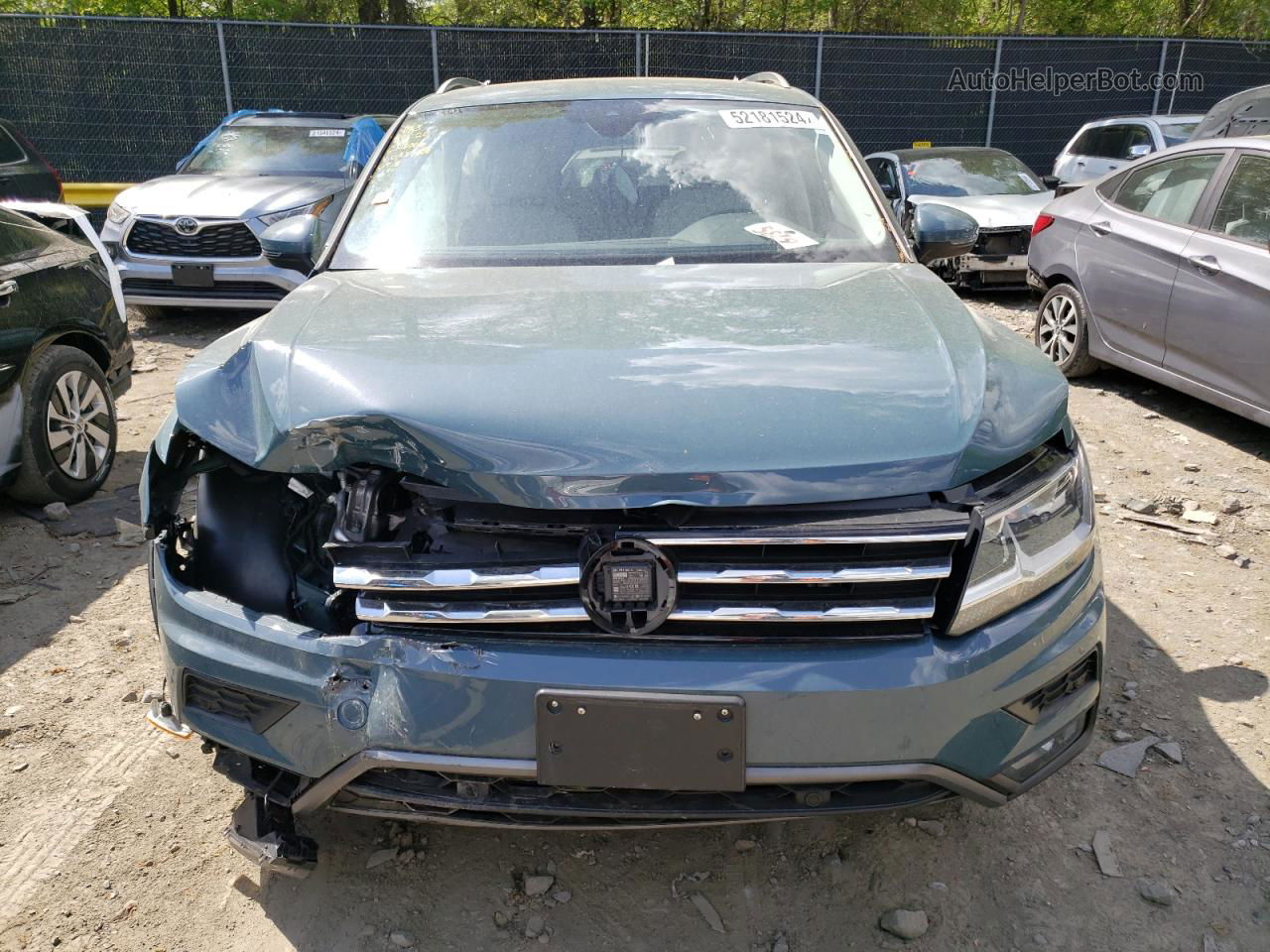 2021 Volkswagen Tiguan Se Blue vin: 3VV2B7AX5MM023074