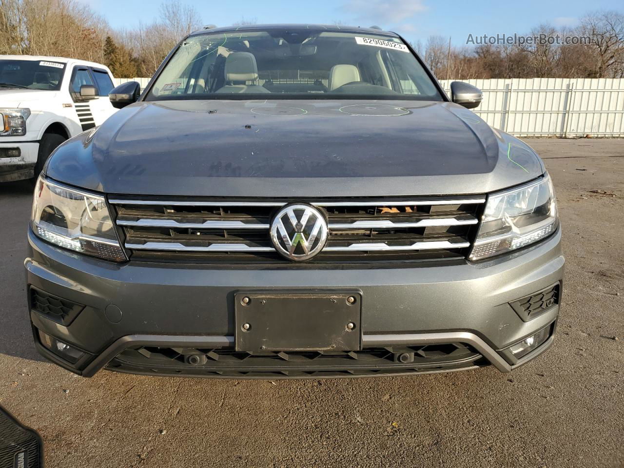 2021 Volkswagen Tiguan Se Gray vin: 3VV2B7AX5MM038075