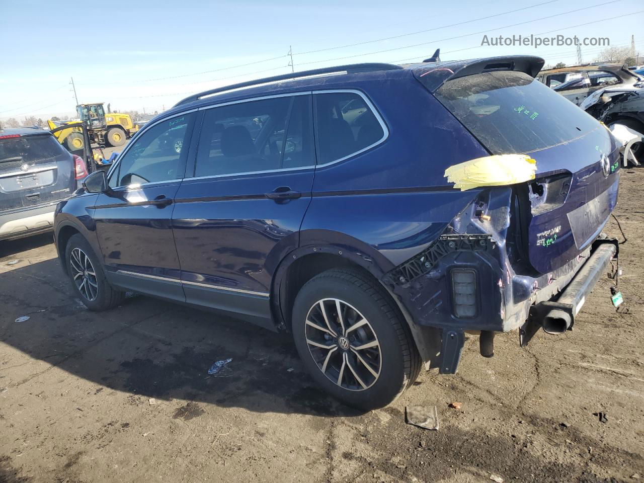 2021 Volkswagen Tiguan Se Blue vin: 3VV2B7AX5MM108416