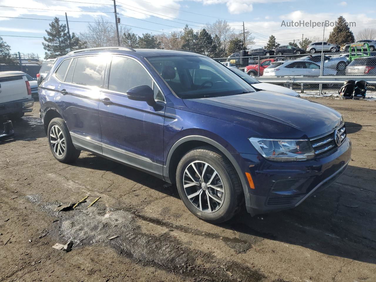 2021 Volkswagen Tiguan Se Blue vin: 3VV2B7AX5MM108416