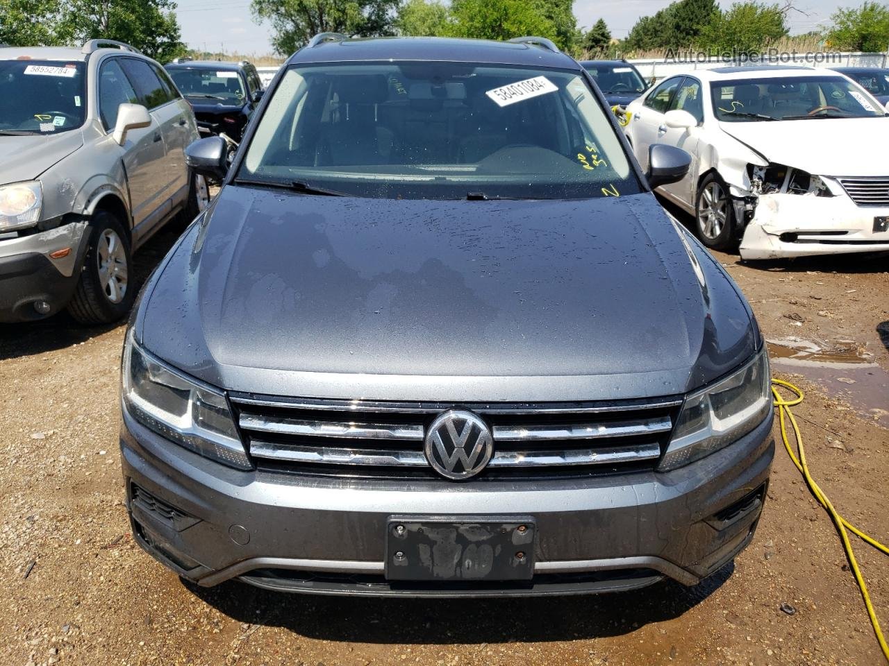 2018 Volkswagen Tiguan Se Серый vin: 3VV2B7AX6JM003928