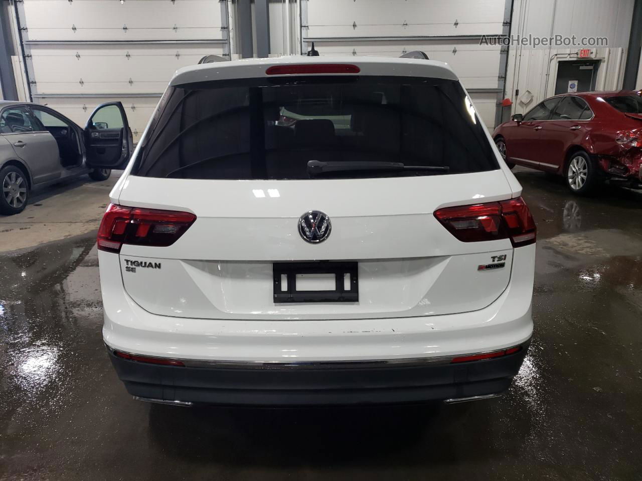 2018 Volkswagen Tiguan Se Белый vin: 3VV2B7AX6JM007428