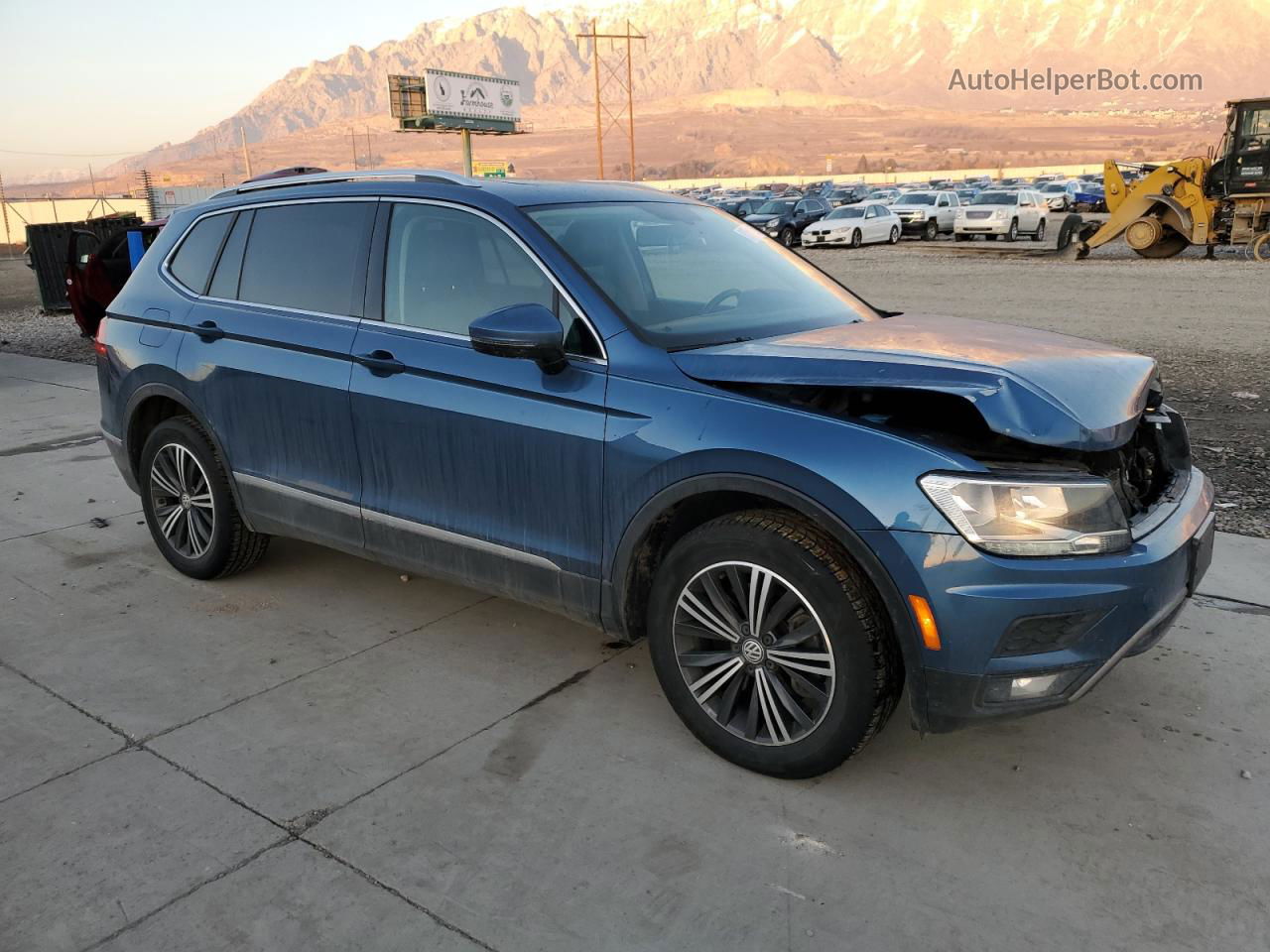 2018 Volkswagen Tiguan Se Blue vin: 3VV2B7AX6JM018767