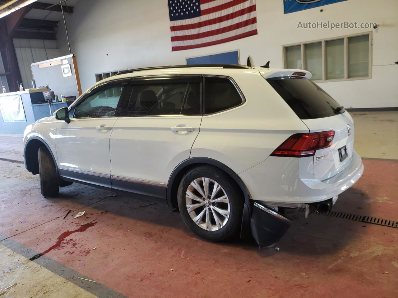 2018 Volkswagen Tiguan Se White vin: 3VV2B7AX6JM044866