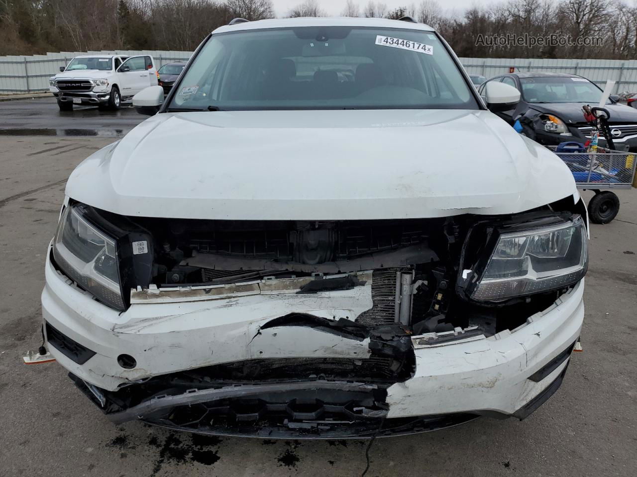 2018 Volkswagen Tiguan Se White vin: 3VV2B7AX6JM063630