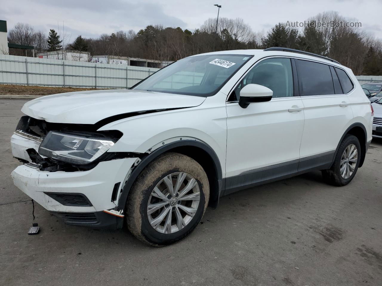 2018 Volkswagen Tiguan Se White vin: 3VV2B7AX6JM063630